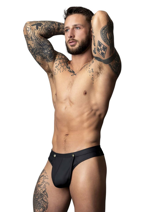 Male Power 410-298 Oh Snap Snap off Thong Color Black