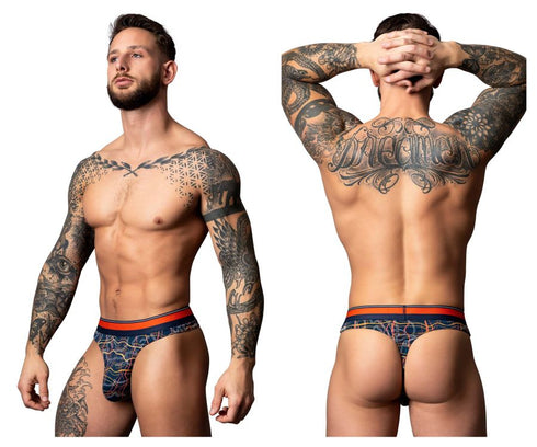 Male Power 412-299 Soo Cumfy Thongs Color Navy
