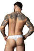 Male Power 412-299 Soo Cumfy Thong Color White-Black