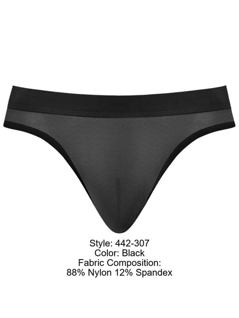 Male Power 442-307 Mesh 2 Bong Thong Color Black