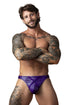 Male Power 447-302 Eggplant Crossover Thong Color Plum