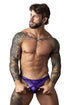 Male Power 447-302 Eggplant Crossover Thong Color Plum