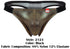 Pikante PIK 2123 Gold Cup Thongs Color Black