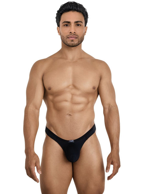 Pikante Mens Underwear Seductive Comfort PIK 26078 Isis Thongs Color Black