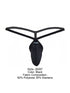 Pikante 26087 Mens Underwear Sleek Minimalist G-String Color Black