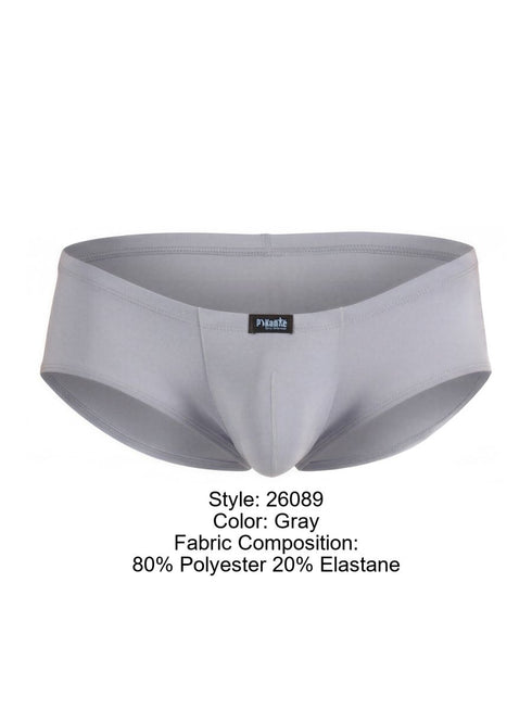 Pikante Mens Underwear PIK 26089 Sleek Thot Trunks Color Gray