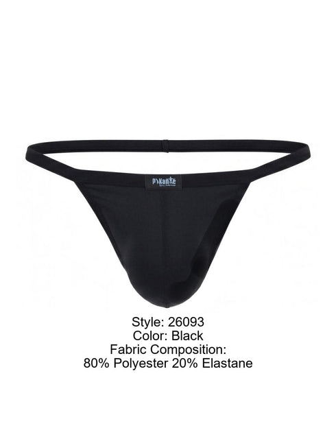 Pikante Ultra-Minimalist Men's Underwear PIK 2609 Hathor C-Sock color Black Color Black
