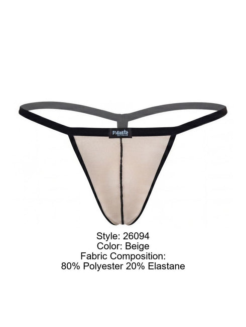 Pikante Mens Underwear PIK 26094 Nut G-String color Beige Color Beige