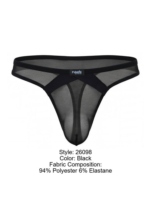 Pikante PIK 26098 Mens Underwear Sobek Thongs Color Black