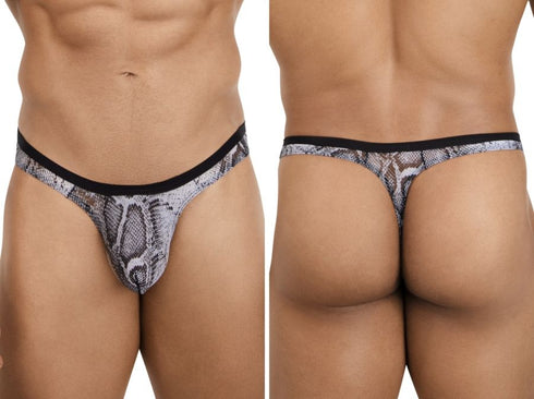 Pikante PIK 26112 Mens Underwear Piton Thongs Color Multi-colored