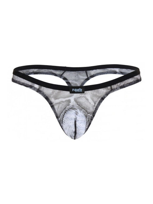 Pikante PIK 26112 Mens Underwear Piton Thongs Color Multi-colored