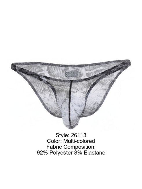 Pikante PIK 26113 Mens Underwear Piton Bikini Color Multi-colored