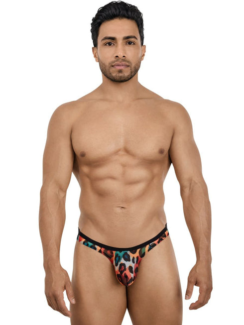 Pikante 26124 Mens Underwear Animal Print Thongs Color Multi-colored