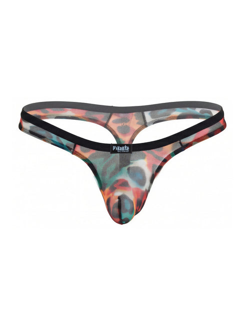 Pikante 26124 Mens Underwear Animal Print Thongs Color Multi-colored