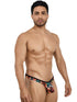 Pikante 26124 Mens Underwear Animal Print Thongs Color Multi-colored