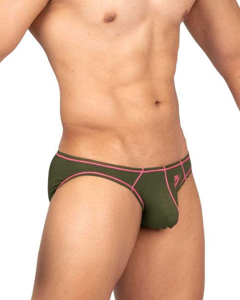 Private Structure EPUS4563 Prime Eutopia Bikini Brief Color Olive