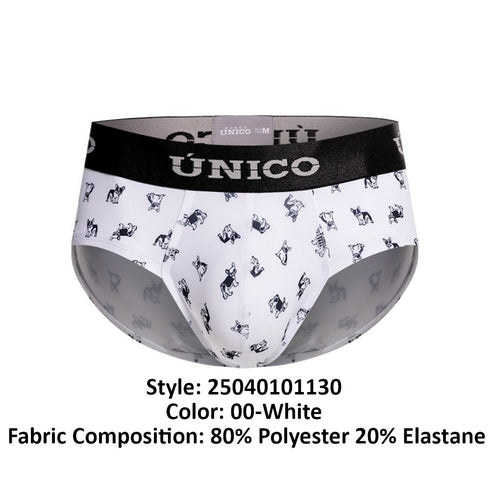 Unico 25040101130 Frenchis Briefs Color 00-White