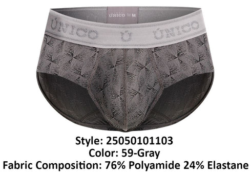 Unico 25050101103 Chisell Briefs Color 59-Gray