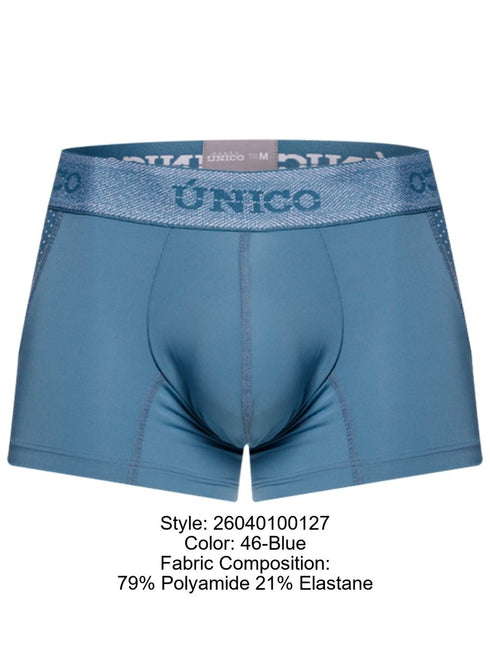 Unico 26040100127 Classic Trunks Color 46-Blue - Premium Athletic Comfort