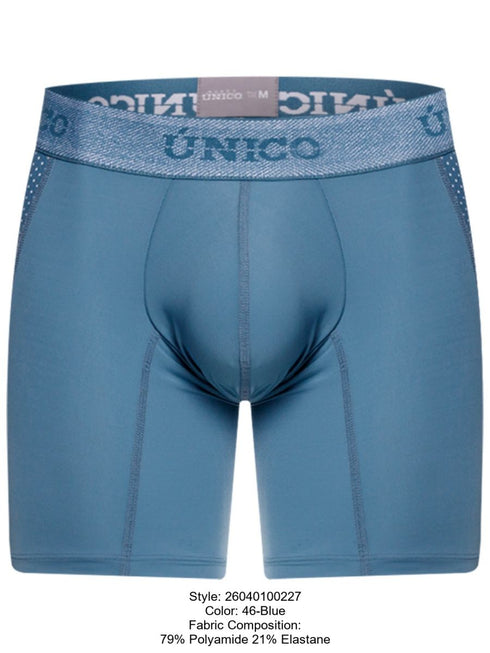 Unico 26040100227 Classic Boxer Briefs Color 46-Blue - Premium Comfort and Fit
