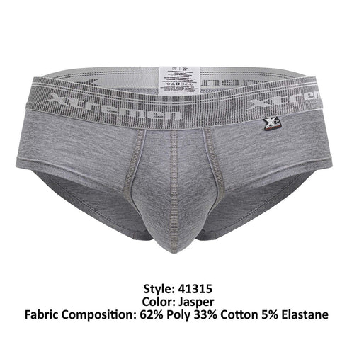 Xtremen 41315 Cotton Blend Briefs Color Jasper Gray