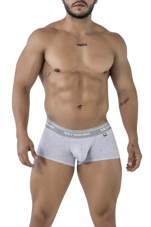 Xtremen 91205B Cotton Blend Trunks Color Jasper Gray