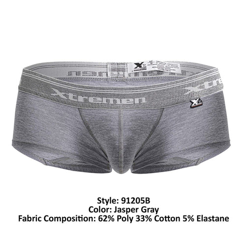 Xtremen 91205B Cotton Blend Trunks Color Jasper Gray
