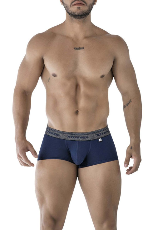 Xtremen 91205B Cotton Blend Trunks Color Navy