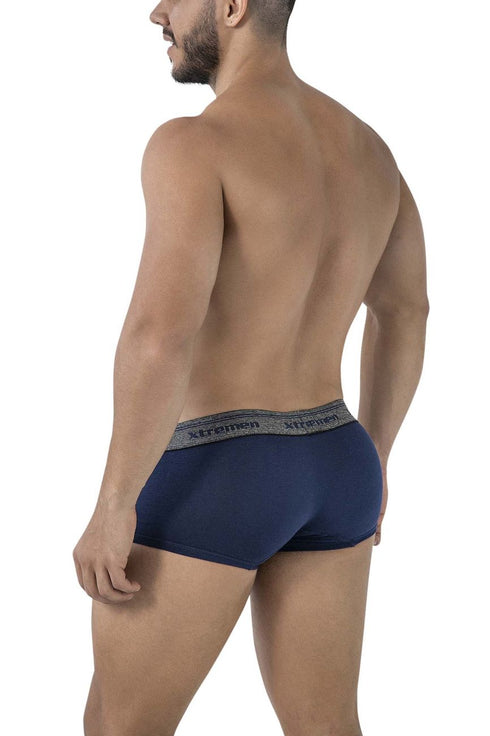 Xtremen 91205B Cotton Blend Trunks Color Navy