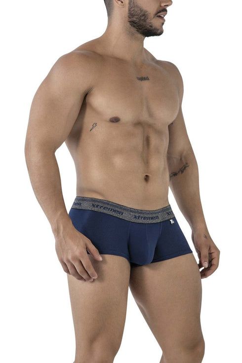 Xtremen 91205B Cotton Blend Trunks Color Navy