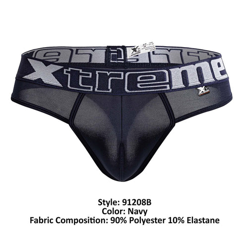 Xtremen 91208B Microfiber Thongs Color Navy