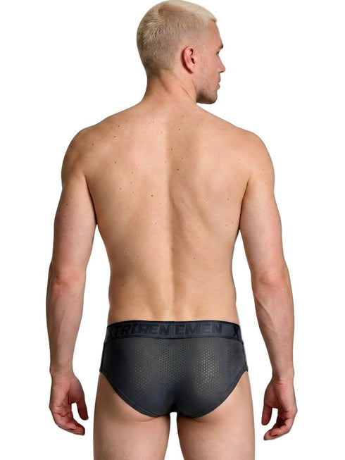 Xtremen 91250 Microfiber Mesh Briefs Color Gray