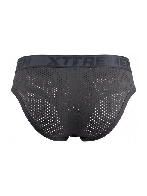 Xtremen 91250 Microfiber Mesh Briefs Color Gray