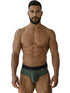 Xtremen 91250 Microfiber Mesh Briefs Color Military Green