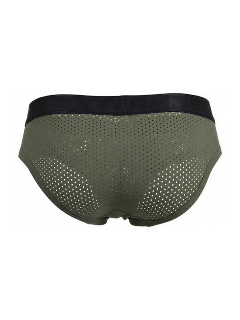 Xtremen 91250 Microfiber Mesh Briefs Color Military Green