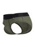 Xtremen 91250 Microfiber Mesh Briefs Color Military Green
