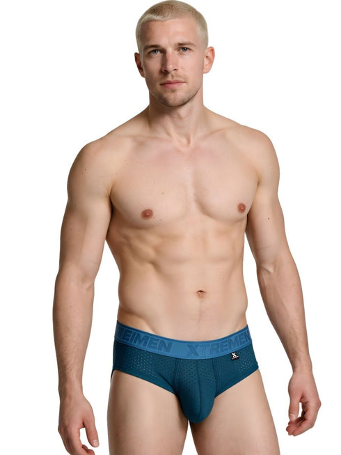 Xtremen 91250 Microfiber Mesh Briefs Color Petrol