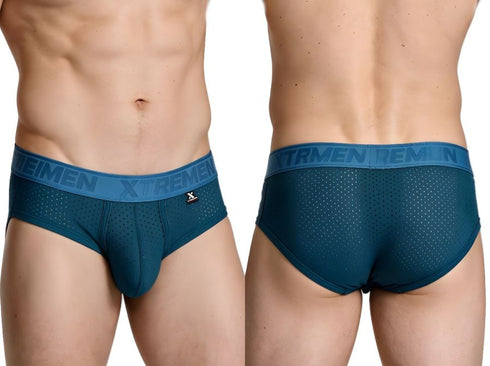 Xtremen 91250 Microfiber Mesh Briefs Color Petrol