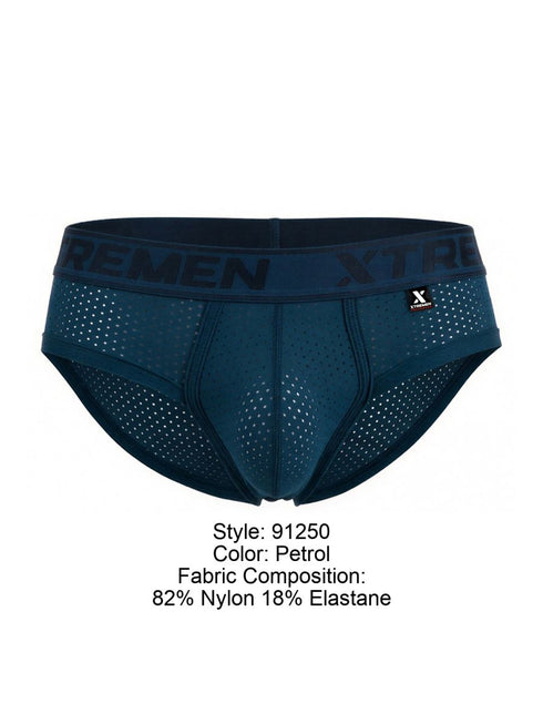Xtremen 91250 Microfiber Mesh Briefs Color Petrol