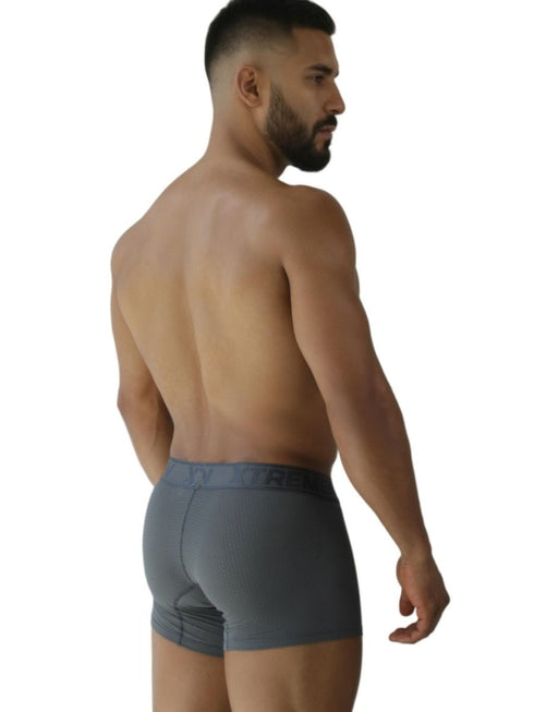 Xtremen 91251 Microfiber Mesh Boxer Briefs Color Gray
