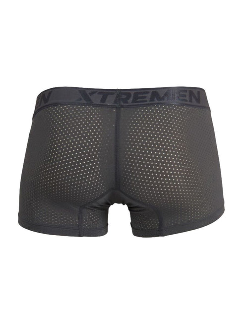 Xtremen 91251 Microfiber Mesh Boxer Briefs Color Gray