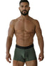 Xtremen 91251 Microfiber Mesh Boxer Briefs Color Military Green