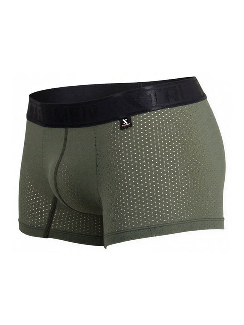 Xtremen 91251 Microfiber Mesh Boxer Briefs Color Military Green