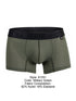 Xtremen 91251 Microfiber Mesh Boxer Briefs Color Military Green