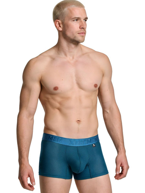Xtremen 91251 Microfiber Mesh Boxer Briefs Color Petrol