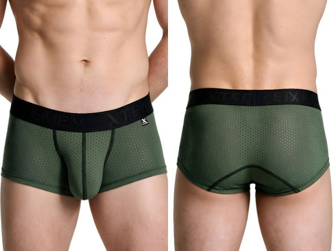 Xtremen 91252 Microfiber Mesh Trunks Color Military Green