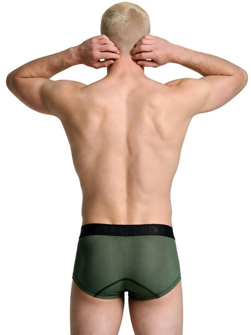 Xtremen 91252 Microfiber Mesh Trunks Color Military Green