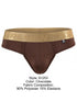 Xtremen 91253 Mens Underwear Microfiber Thongs Sleek and Supportive Color Chocolate