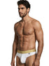 Xtremen 91253 Mens Underwear Microfiber Thongs Sleek and Supportive Color White
