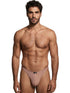 Xtremen 91254 Mens Underwear Sleek Microfiber Thongs Color Khaki